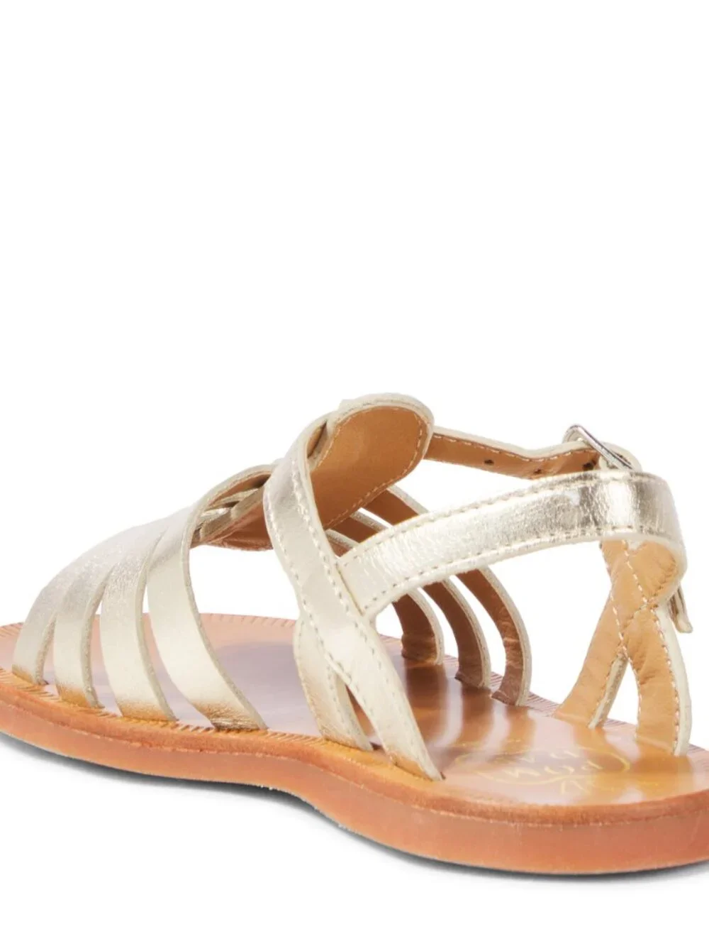 NWT (New With Tags): Pom d'Api Plagette Strap metallic leather sandals (Gold)